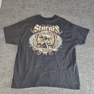 Sturgis Motorcycle Rally‎ Shirt Mens XL Black 81st Annual 2021 Mount Rushmore